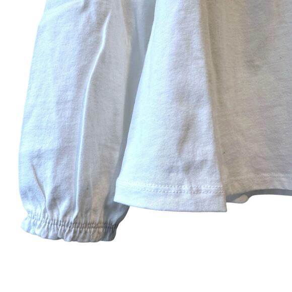 Janie and Jack Ruffle Trim Top, Size 5, Jet Ivory - Picture 9 of 12